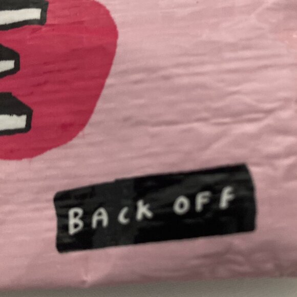 Blue Q pink pouch with fun saying - Picture 3 of 6